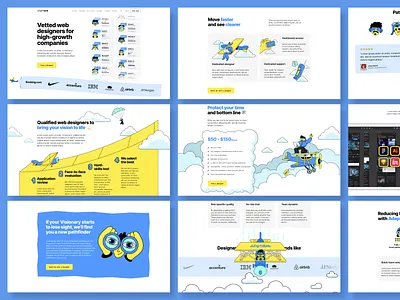 Creative Agency - Web Design & Custom Graphics branding creative design figma graphic design icons illustration landing page ui ux web webdesign website