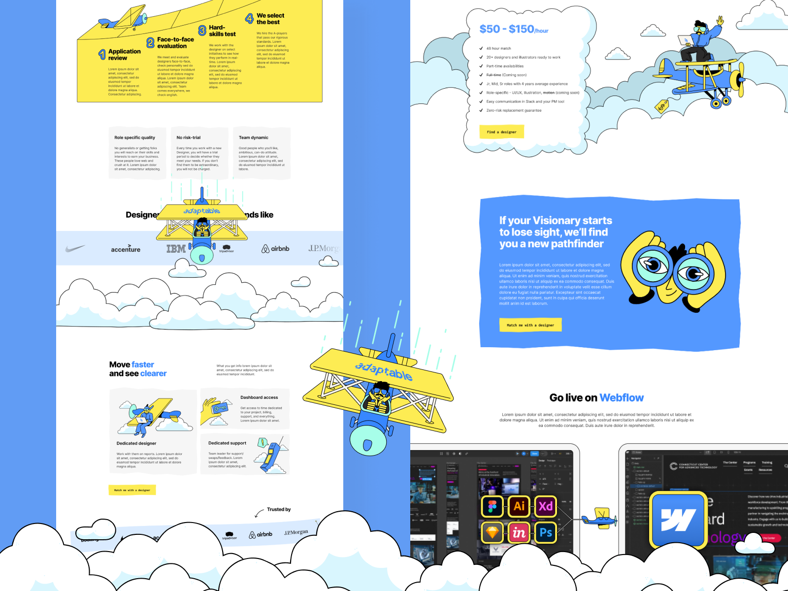 Creative Agency - Web Design & Custom Graphics agency branding creative design figma graphic design illustration landing page ui ux web webdesign webflow website