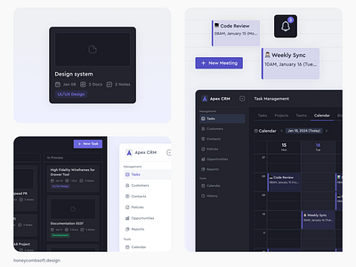 Components Design for CRM App ai app app design app interface application calendar calendar design crm crm design crm interface design interface design product design software design ui uidesign uiuxdesign ux uxdesign webinar software