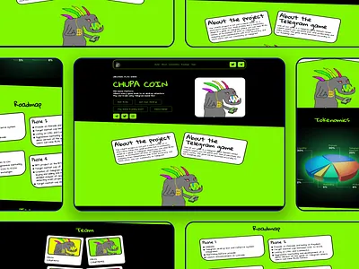 CHUPACOIN Meme Coin Landing Page bitcoin btc crypto landing page crypto landing page design crypto website crypto website design cryptocurrency eth ethereum meme meme coin meme coin website meme token website memecoin memecoin website pepe pepe landing page