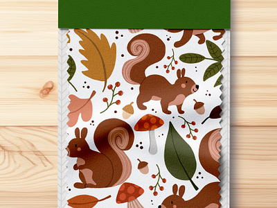 Autumn Squirrel Surface patterns adobe fresco art licencing characterdesign digital illustration illustration licenicing pattern photoshop surface pattern surfacepattern