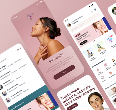 Medispa App animation app branding design prototyping ui ui design ux