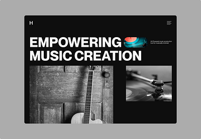 music website design landing page ui uidesign uiuxdesign user interface userinterfacedesign web design