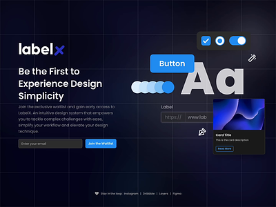 Coming soon landing page animation coming soon complex products design system figma framer landing page neswletter sign up ui visual design