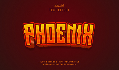 Text Effect Phoenix esport text effect