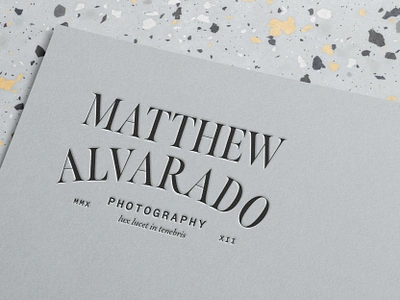 Matthew Alvarado Logotype Mockup brand design brand identity branding branding design clean identity design logo logo design logodesign logotype minimal mock up mockup photography simple stationery typography vintage visual identity wordmark