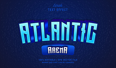 Text Effect Atlantic Arena esport gaming text effect