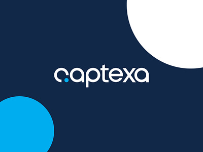 Captexa brand logo blue branding design fiverr graphic design logo logo design minimalistic visual identity