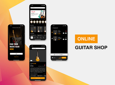 MODERN ONLINE GUITAR SHOP e commerce fender gibson guitar guitar store online shop online store ui ui ux ux