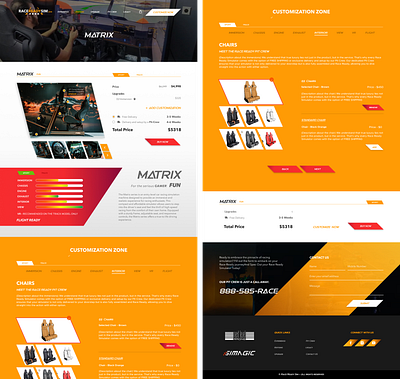 Ui design for product detail page of a Car Simulation website black branding buy customize design ecommerce figma graphic design illustration logo mockup photoshop product race racing shop simulation ui vector yellow