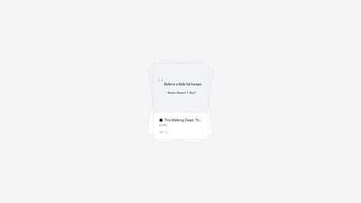 Cards UI — 🎬 Movie quotes animation card figma interaction movie quote ui ux