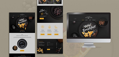 RESTAURANTS WEB DEISGN (PROJECT #10) graphic design logo web design