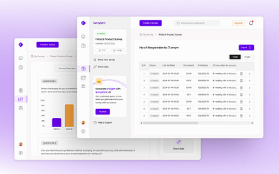 Survyform- Survey Management Dashboard dashboard product design survey management ui ui design web app