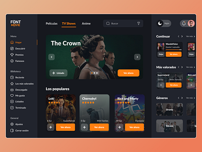 Streaming concept | UI Web movie netflix serie streaming tv shows ui ux web web design
