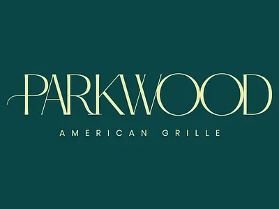 Parkwood | Brand Identity brand identity classic restaurant classic typography contemporary branding food branding menu restaurant logo visual identity wordmark