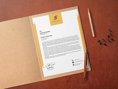 Letterhead design branding graphic design letter letterhead design logo