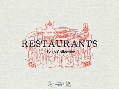 Restaurants Logo Collection brand design brand identity branding branding design design portfolio fast food hand drawn logo logo design logo designer logodesign logofolio logomark logos logotype portfolio restaurant retro vintage visual identity