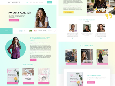 Ui design of a homepage for a Coaching Website about author blue branding coaching design figma graphic design green illustration light logo minimalistic mockup photoshop speaker ui vector warm writer