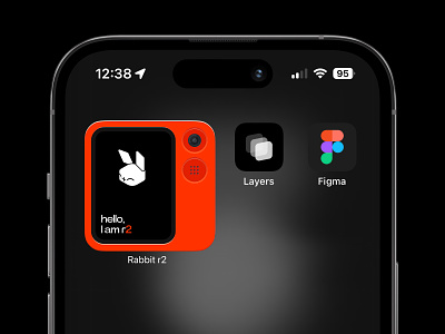 Rabbit r2 widget app design ios mobile r1 rabbit ui uidesign ux widget