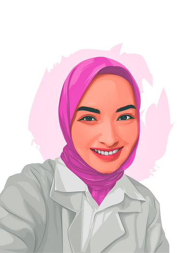Portrait illustration adobeillustrator character design drawing facedraw faceportrait graphic design hijab hijabgirlart illustration portrait smile vect vector vectordesign vectorfaceportrait vectorillustration