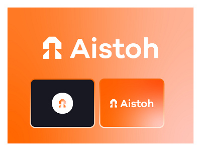 Aistoh aistoh brand branding design graphic design logo logo a logo design minimal modern