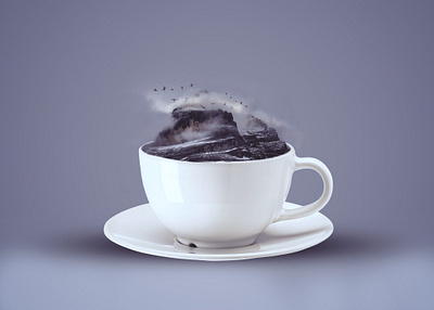 Fog Latte graphic design photo manipulation photo montage photoshop