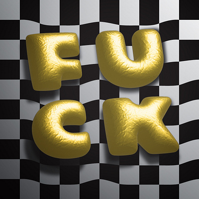 The Golden F'ck experimentation explative expressive type typography
