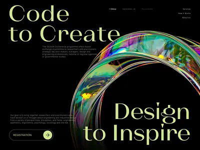 Reflective glass figure 3d animation cinema4d design dispersion glass motion graphics site ui ui design