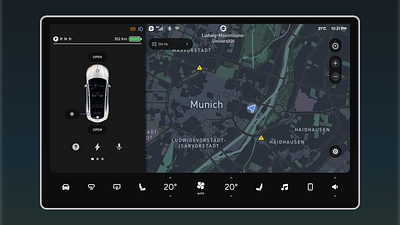 Tesla Dashboard UI dashboard gui idea ui