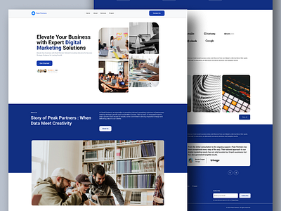 Peak Partners Digital Marketing Agency 1 day 1 design agency branding challenge digital marketing landingpage ui