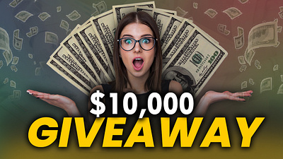 Money giveaway thumbnail branding design designer giveaway graphic design ill illustration thumbnail vector ytvideo