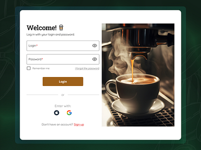 Welcome Page UI Coffee Kit coffeelovers designui kit kitsui sipandsavor ui uidesigners uikit uisp uiwebkit uxdesigners uxui webdesign
