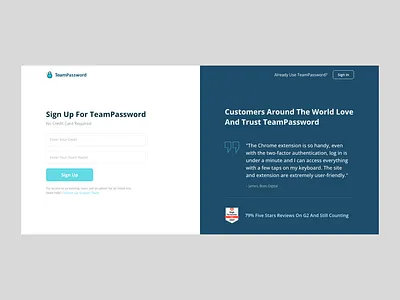 TeamPassword Onboarding Flow dashboard product design saas user interface web design