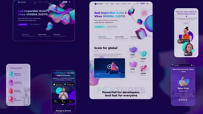 Landing Page Sections 3d ai animation app artificial intelligence blockchain bot crytocurrency finance homepage illustration landing page mobile motion graphics portfolio single page ui ux vibrant wallet