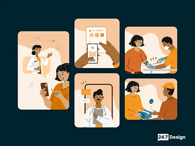 Onboarding. apollo design graphic design health illustration medical ui vector