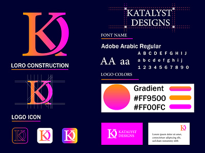 KATALYST DESIGNS Minimalist logo design branding creative logo design fiverr graphic design illustration kd logo logo design logo maker minimslist