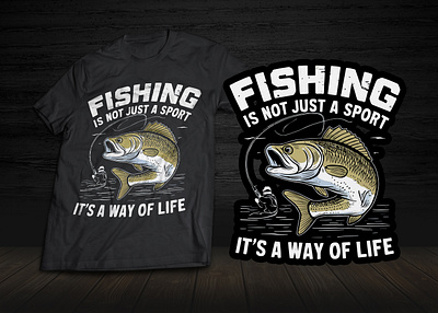 Fishing t-shirt design | Typography t-shirt design chothing graphic design