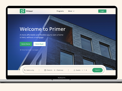 Real Estate Landing Page Design for 'Primer'! app design landing page design motion graphics product design real estate landing page design real estate web design real estate website design ui uiux design user experience design user interface design ux design web design website design