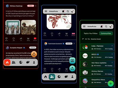 GlobalPulse - A Geopolitical Social Media App