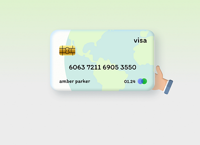 Daily UI Challange card credit card design softui ui ux visa