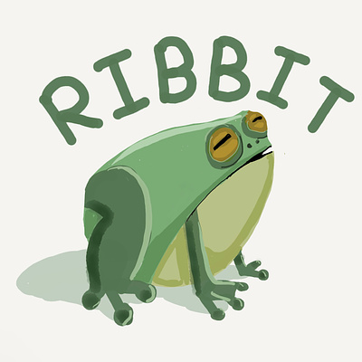 Frog Illustration graphic design illustration