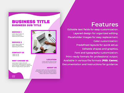 Editable Flyer business flyer clean flyer colorful flyer customizable flyer editable flyer graphic design social media flyer social media post