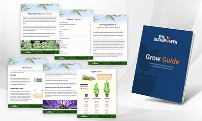 TheBudGrower Grow Guide branding brochure design graphic design information print print design