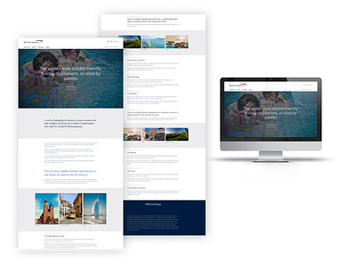 British Airways | Blog campaign branding design ui