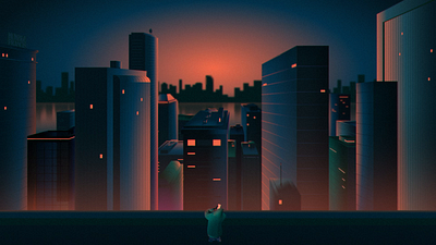Resurrection - The City animation city illustration lighting motion