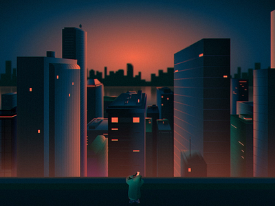 Resurrection - The City animation city illustration lighting motion
