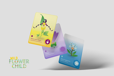 WFC Cards brand creative direction design hike identity illustration thewayfindercompany wild flower child wildflower child wildflowers