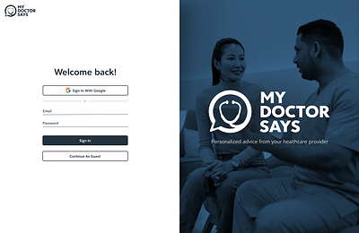 Login Page app login medical minimal ui web design