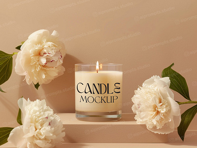 Candle Mockup candle candle mockup logo logo candle mockup