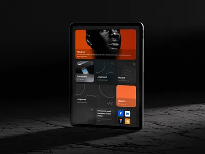 Notdash portfolio website branding design framer illustration mockup nocode portfolio resume ui uiux